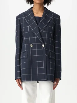 Blazer doppiopetto Liu Jo in misto viscosa check