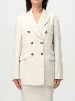 Blazer doppiopetto Peuterey in cotone e lino