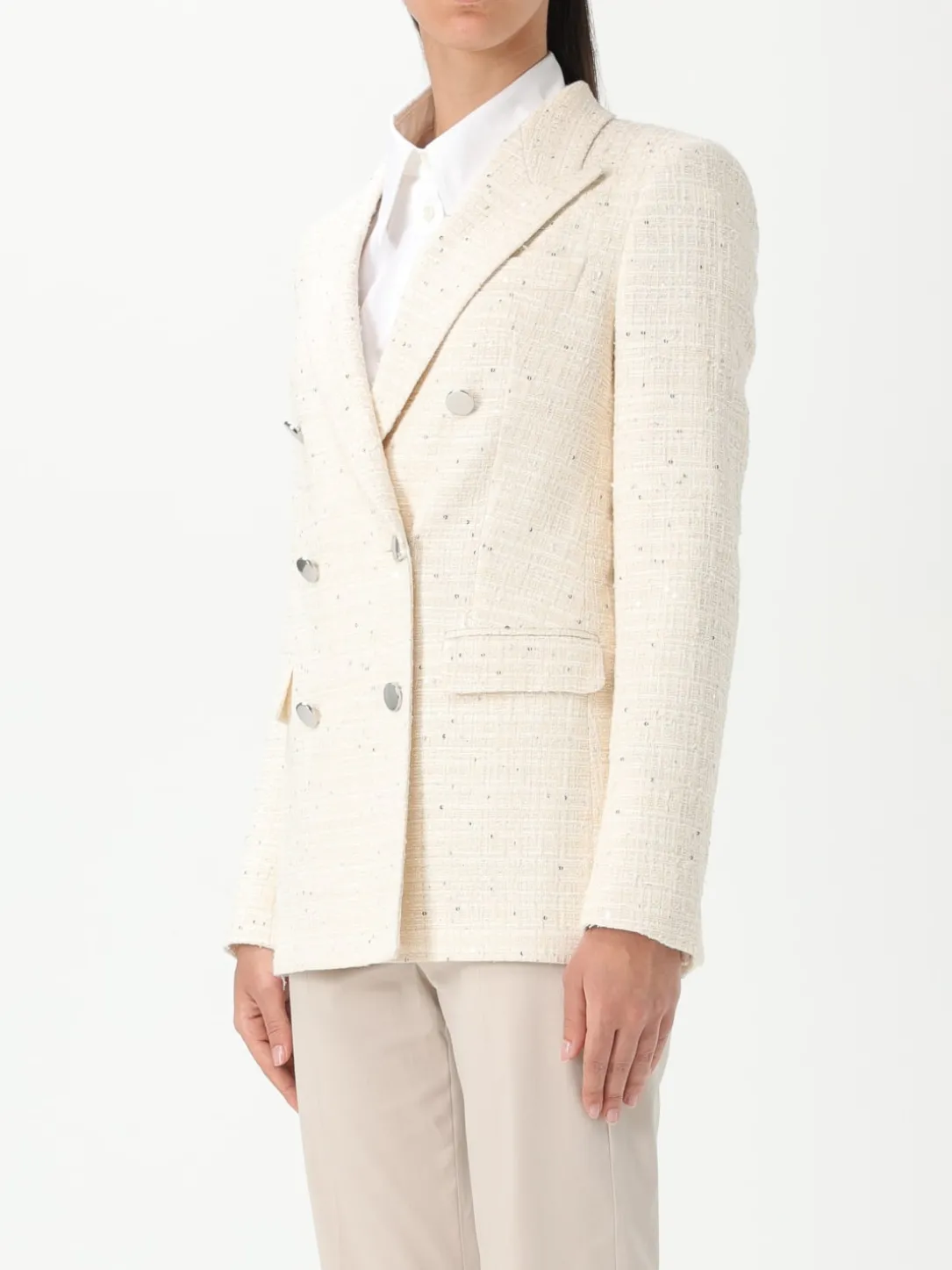 Blazer doppiopetto Tagliatore in misto cotone