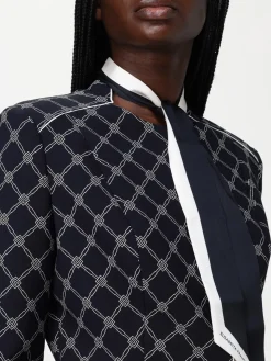 Blazer Elisabetta Franchi in crêpe stampato
