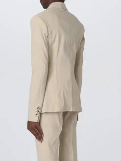 Blazer Equilibrato Pinko in misto lino