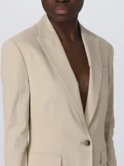 Blazer Equilibrato Pinko in misto lino