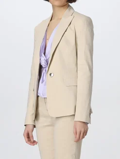 Blazer Equilibrato Pinko in misto lino