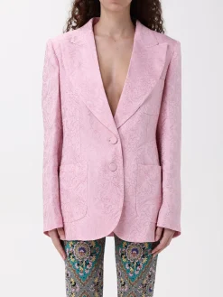 Blazer Etro in viscosa e seta con stampa Paisley