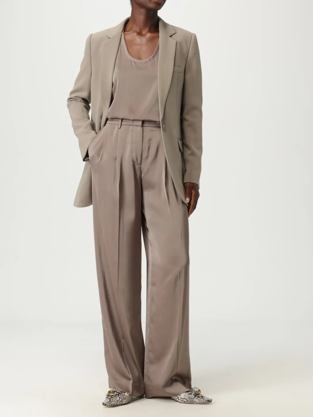 Blazer monopetto Michael Kors in crêpe