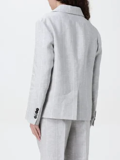 Blazer monopetto Slowear in lino a righe