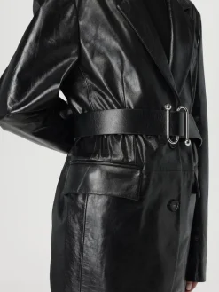 Blazer Sportmax in pelle con cinta