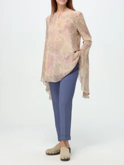 Blusa asimmetrica Etro in seta