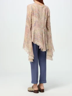 Blusa asimmetrica Etro in seta