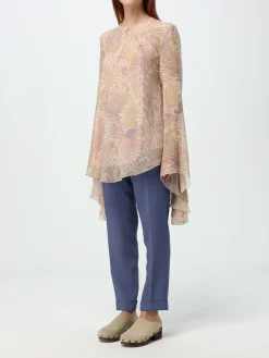 Blusa asimmetrica Etro in seta