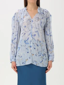 Blusa Boss in chiffon con stampa floreale