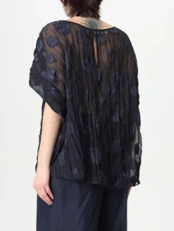 Blusa con effetto jacquard Emporio Armani