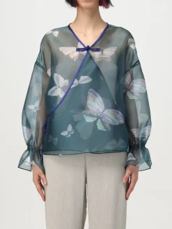 Blusa Emporio Armani in seta con stampa