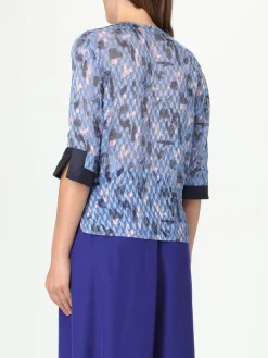 Blusa Emporio Armani in seta con stampa grafica