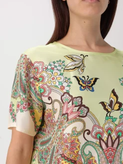 Blusa Etro in viscosa e seta stampata