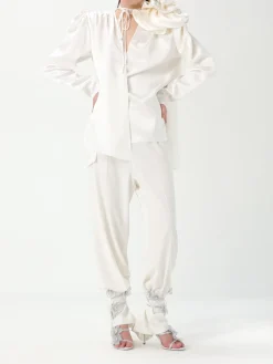 Blusa Magda Butrym in seta con maxi fiore