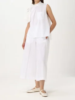 Blusa smanicata Meimeij in cotone