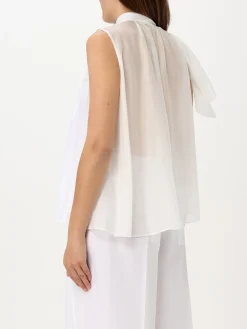 Blusa smanicata Meimeij in cotone