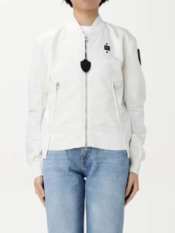 Bomber Blauer in nylon imbottito