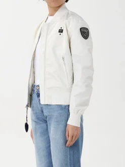 Bomber Blauer in nylon imbottito