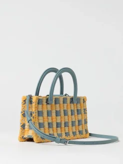 Borsa a mano Ella in rafia e pelle Tory Burch