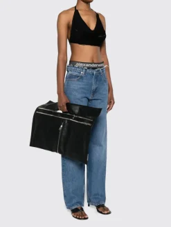 Borsa a mano Geo in pelle stropicciata Alexander Wang