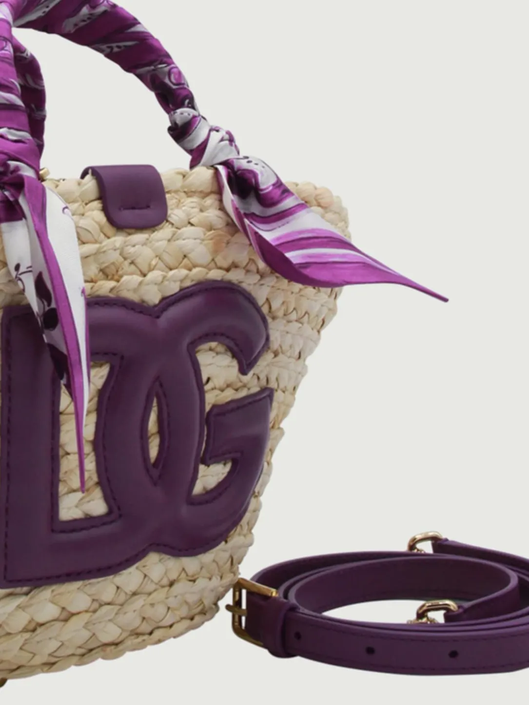 Borsa a mano in paglia DG Dolce & Gabbana