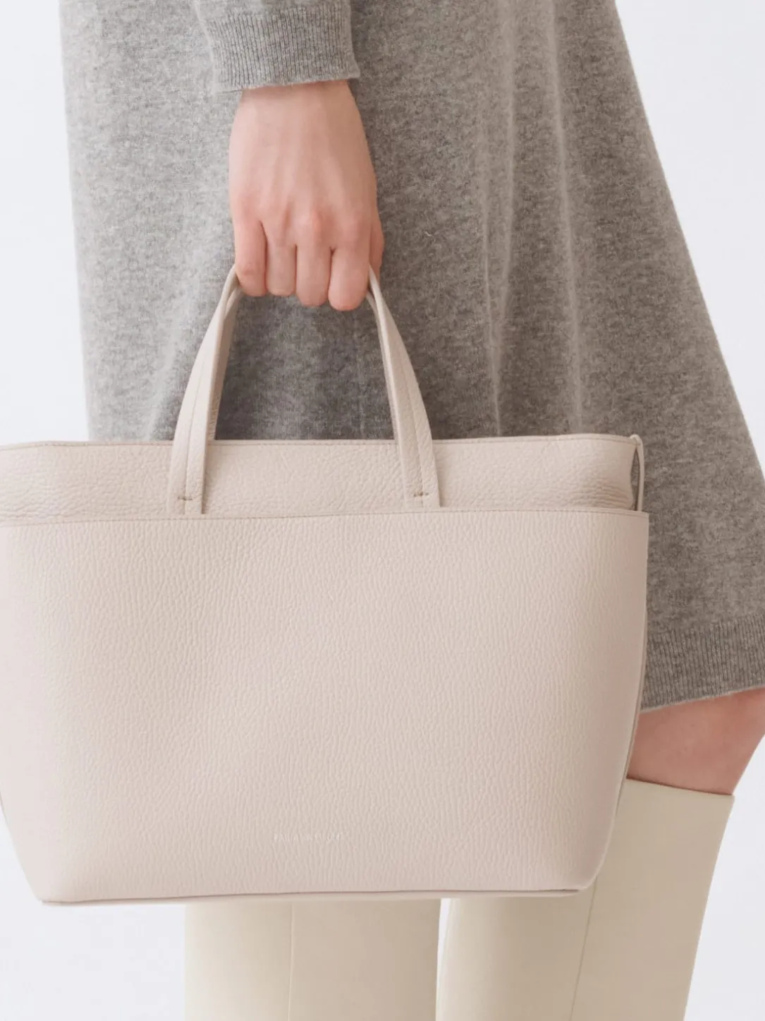 Borsa a mano in pelle a grana Fabiana Filippi