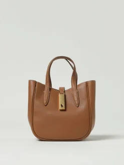 Borsa a mano in pelle a grana Polo Ralph Lauren