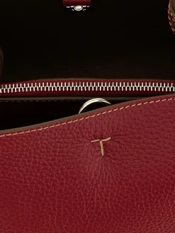 Borsa a mano in pelle di vitello a grana Tod's