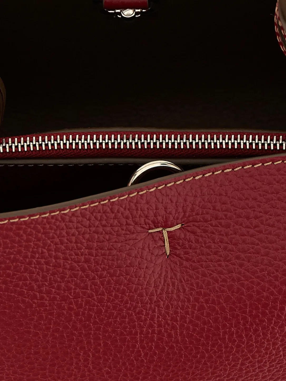 Borsa a mano in pelle di vitello a grana Tod's