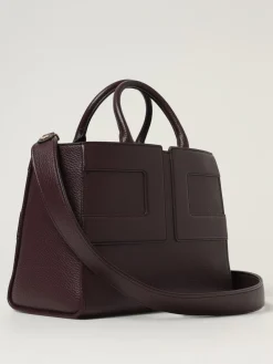 Borsa a mano in pelle sintetica con logo Elisabetta Franchi