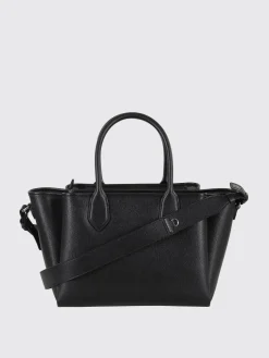 Borsa a mano in pelle sintetica a grana Emporio Armani