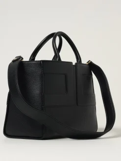 Borsa a mano in pelle sintetica con logo Elisabetta Franchi