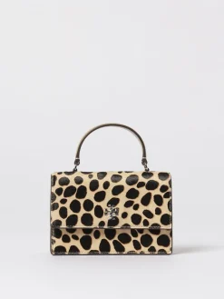 Borsa a mano mini Kira in cavallino animalier Tory Burch