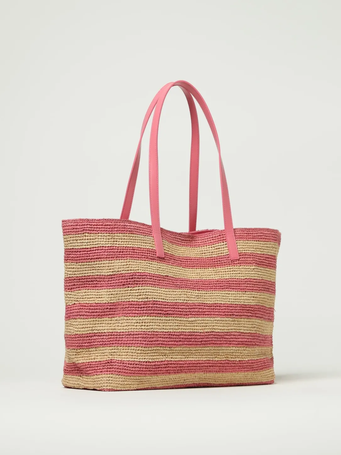 Borsa a spalla City in rafia a righe Mc2 Saint Barth