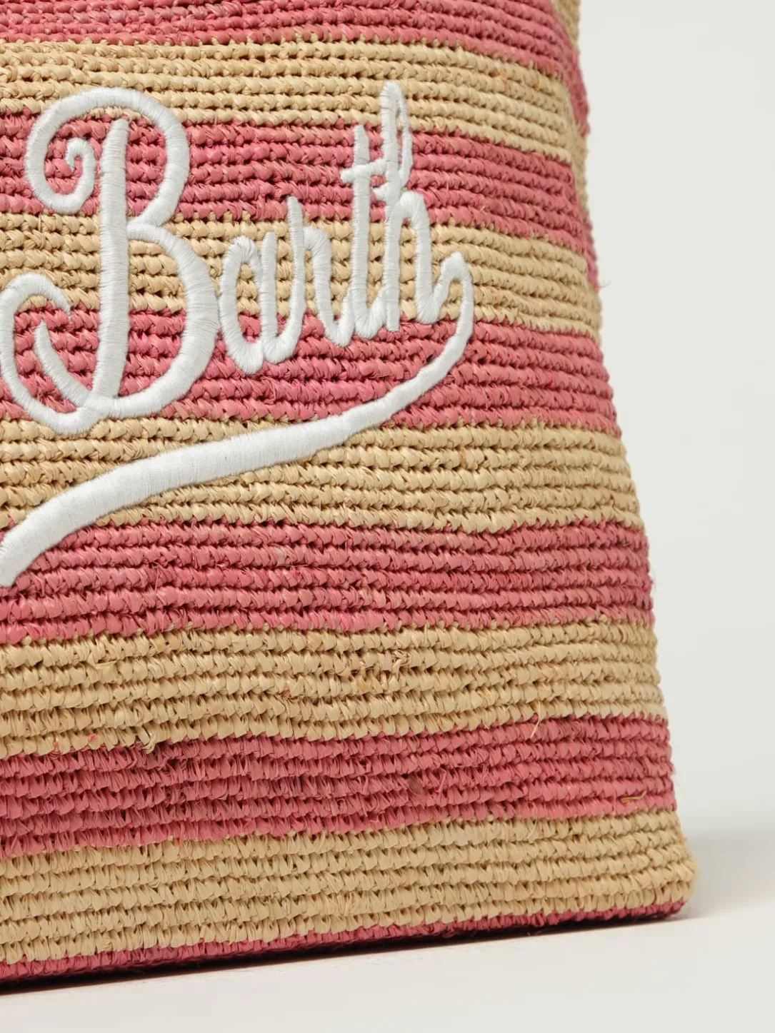 Borsa a spalla City in rafia a righe Mc2 Saint Barth