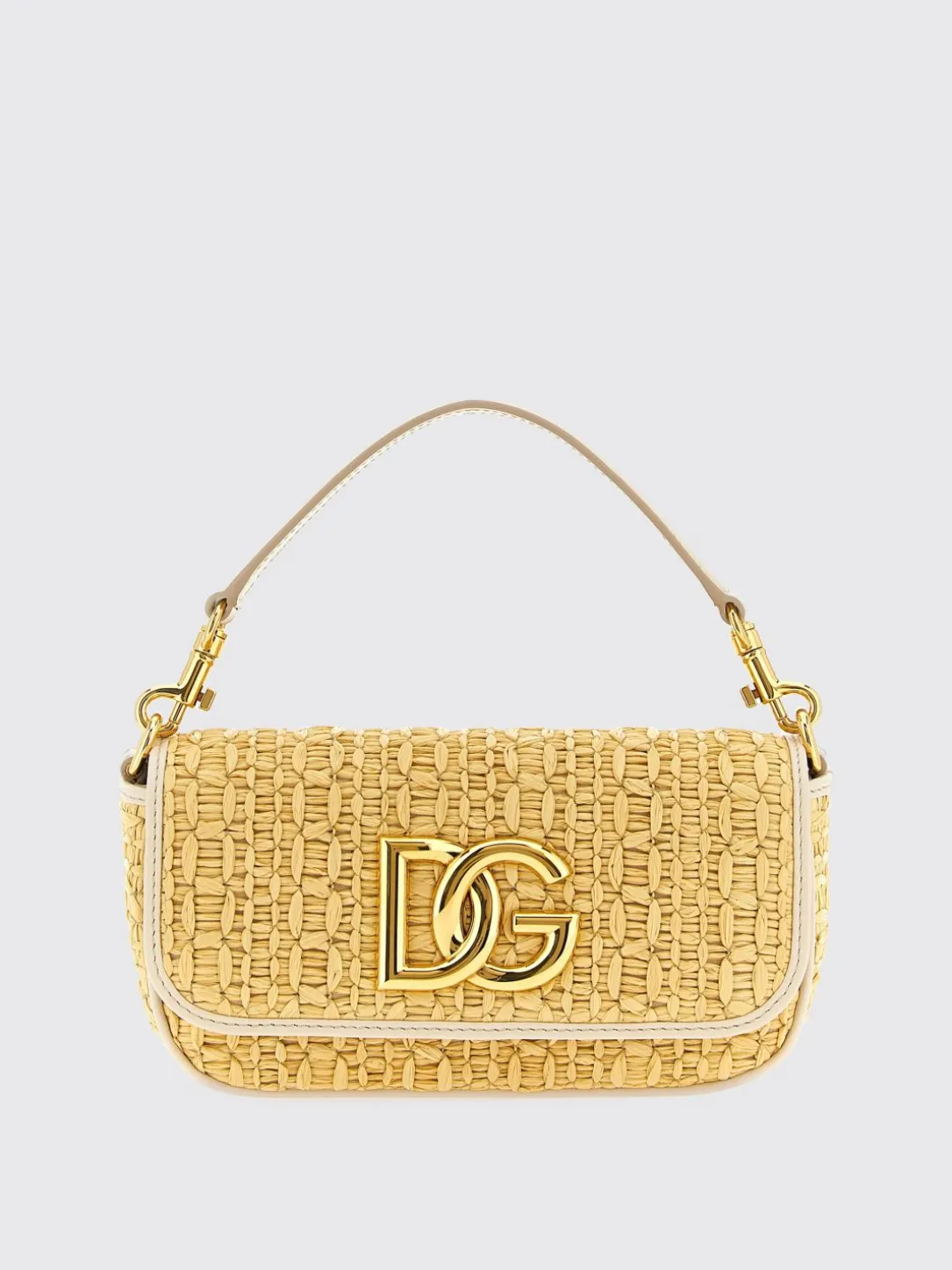 Borsa a spalla DG Dolce & Gabbana in rafia