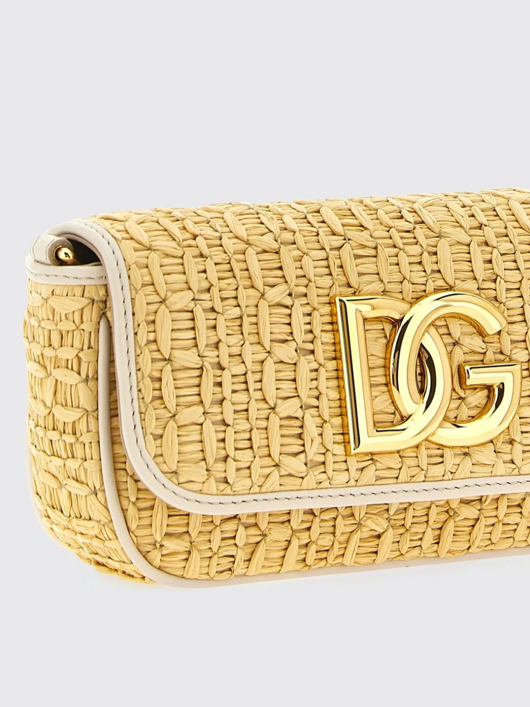 Borsa a spalla DG Dolce & Gabbana in rafia