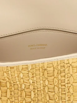 Borsa a spalla DG Dolce & Gabbana in rafia