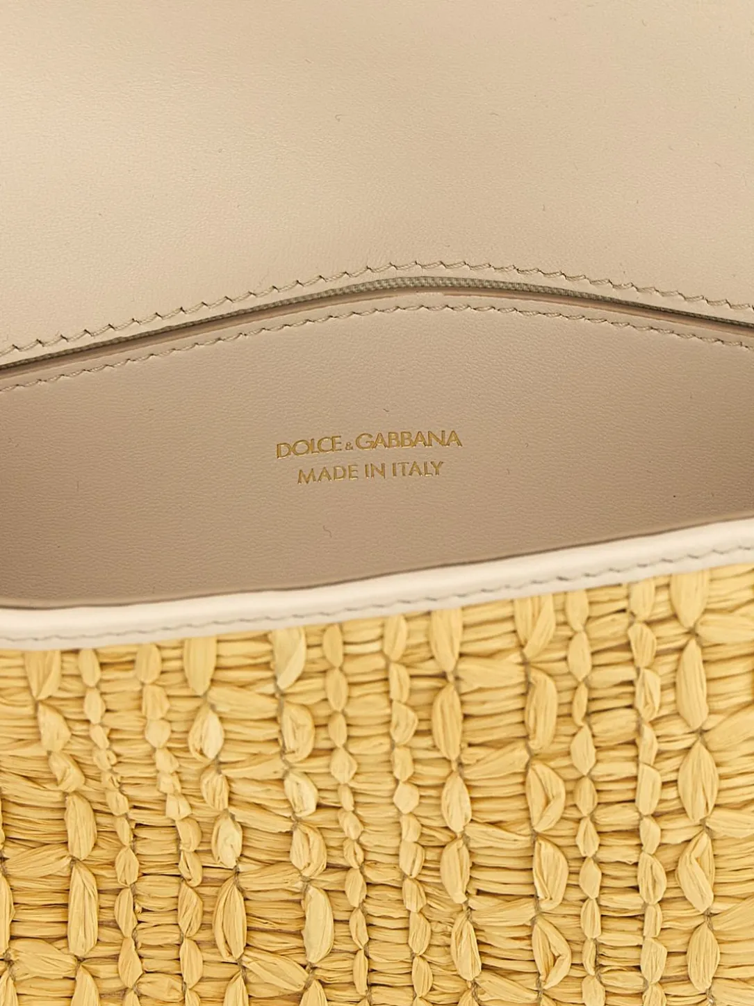 Borsa a spalla DG Dolce & Gabbana in rafia