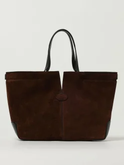 Borsa a spalla Di Folio in pelle di vitello scamosciata Tod's