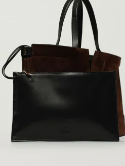Borsa a spalla Di Folio in pelle di vitello scamosciata Tod's