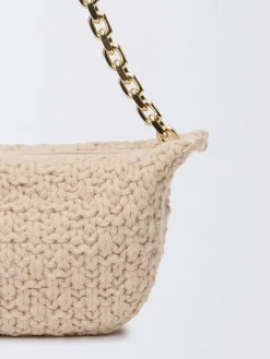 Borsa a spalla Eyelet in cammello Fabiana Filippi