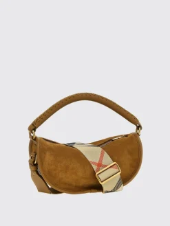 Borsa a spalla Hebden in camoscio Burberry