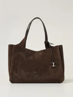 Borsa a spalla in pelle di vitello scamosciata Tod's