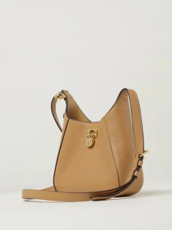 Borsa a spalla in pelle di vitello Lauren Ralph Lauren