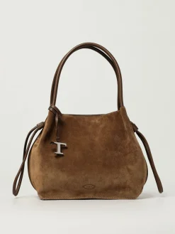 Borsa a spalla in pelle di vitello scamosciata Tod's