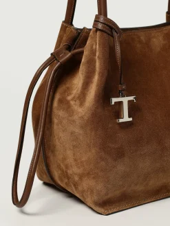 Borsa a spalla in pelle di vitello scamosciata Tod's