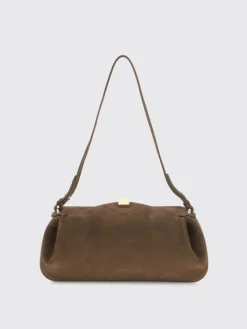 Borsa a spalla in pelle di vitello scamosciata Yuzefi